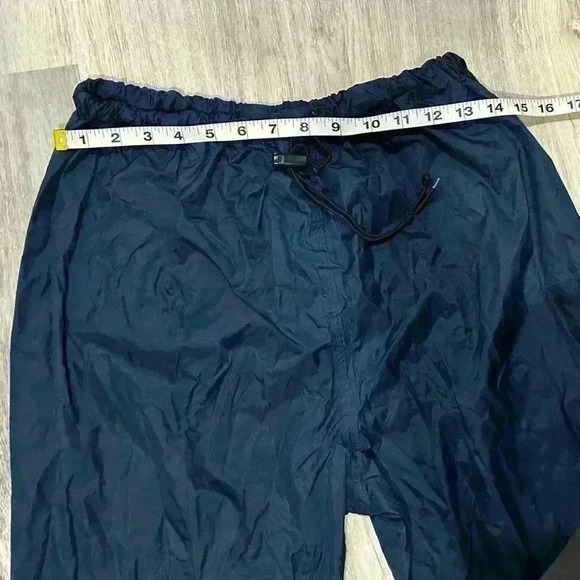 Vintage Cabelas Wind Pants Blue Nylon Rain Waterproof Hunting Fishing Size M - Picture 2 of 8